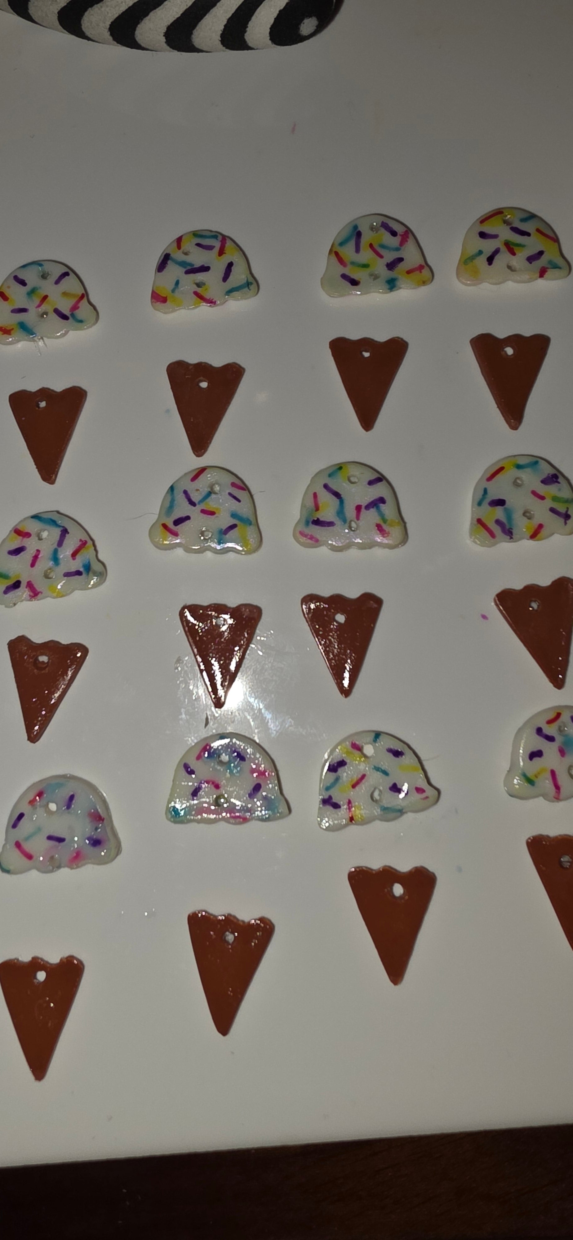 Icecream cone earrings