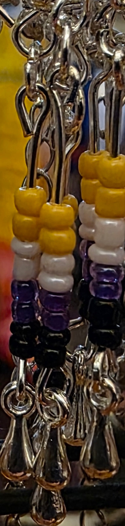 Discrete PRIDE earrings