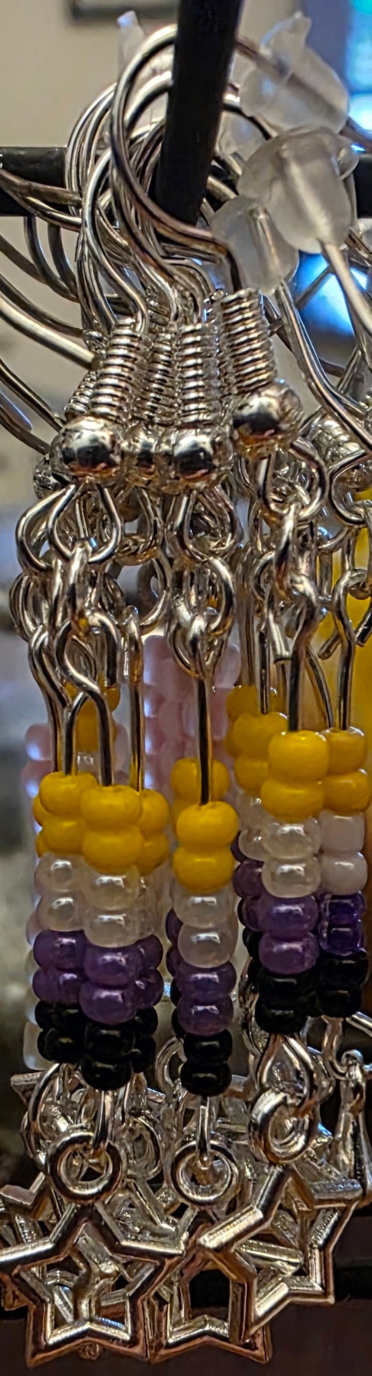 Discrete PRIDE earrings