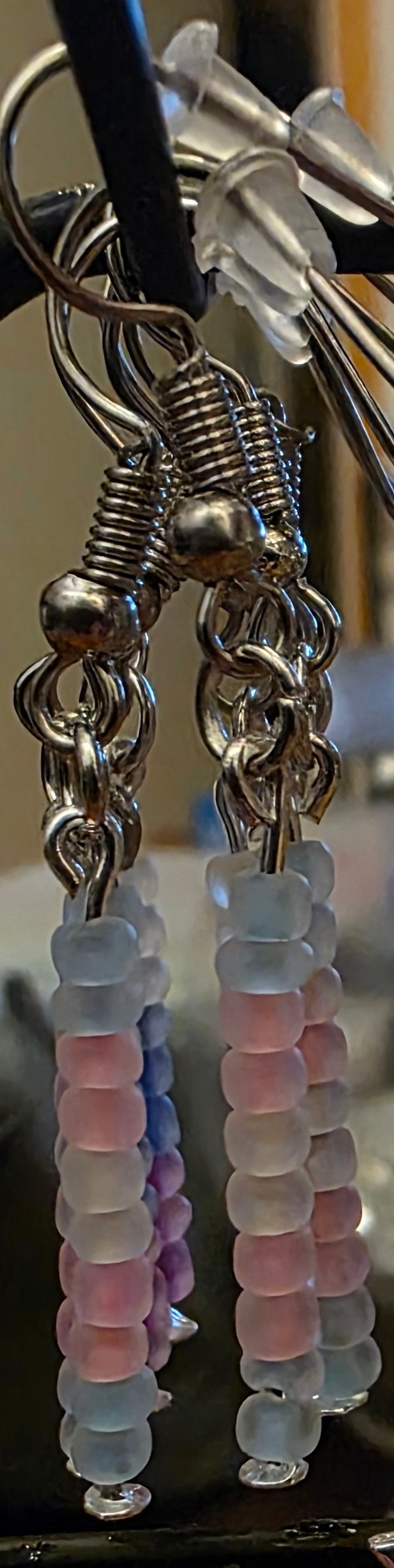 Discrete PRIDE earrings