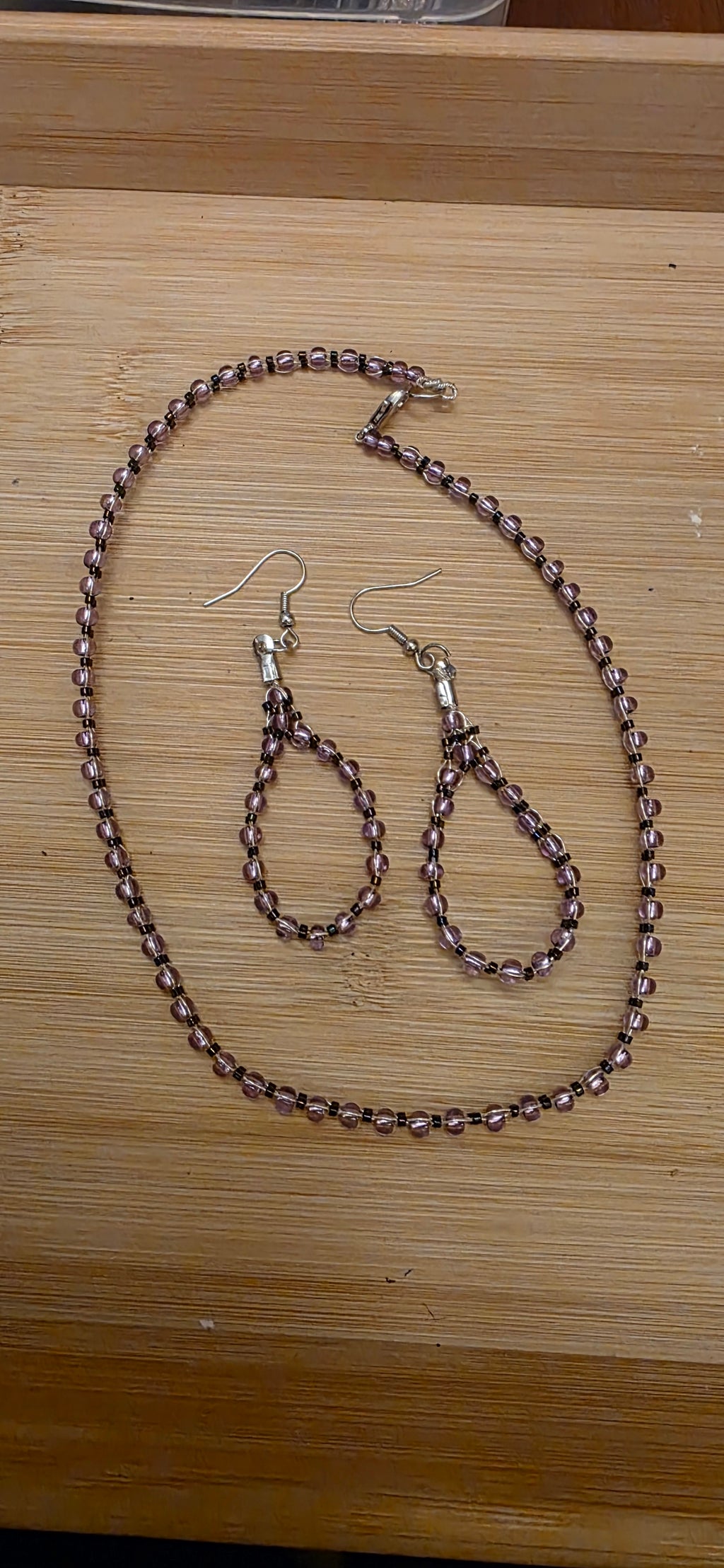 Earrings and choker set