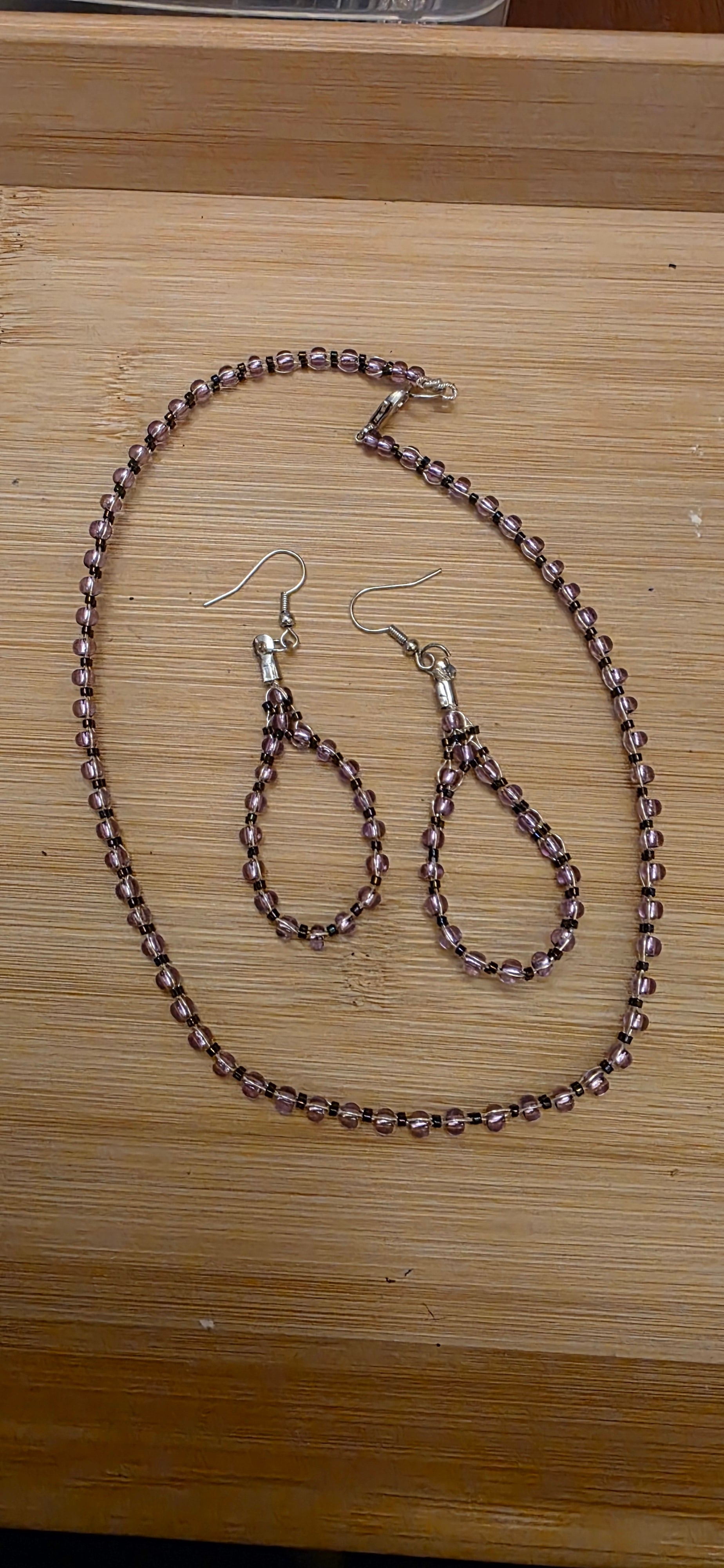 Earrings and choker set