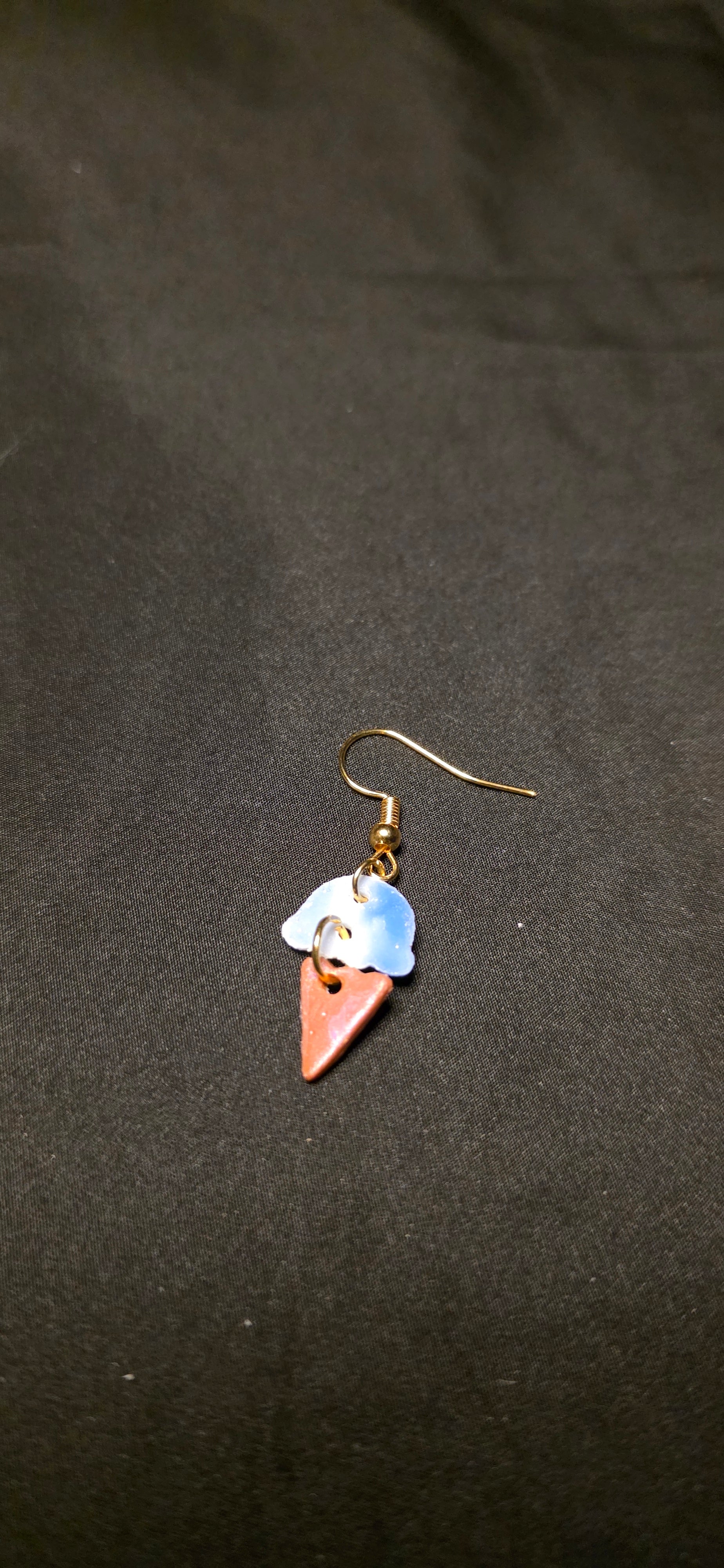 Icecream cone earrings