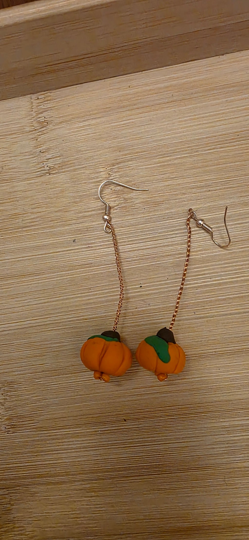 Halloween pumpkin earrings