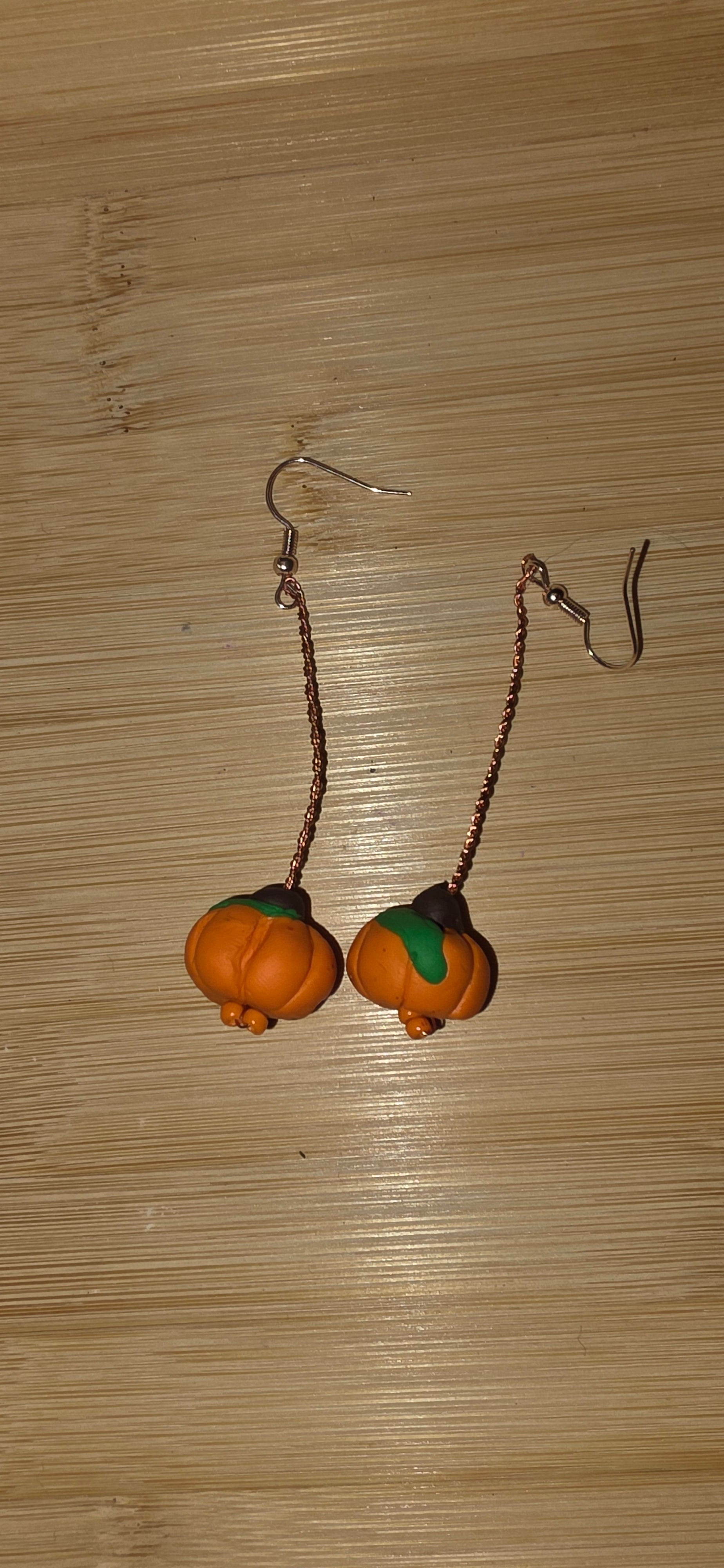 Halloween pumpkin earrings