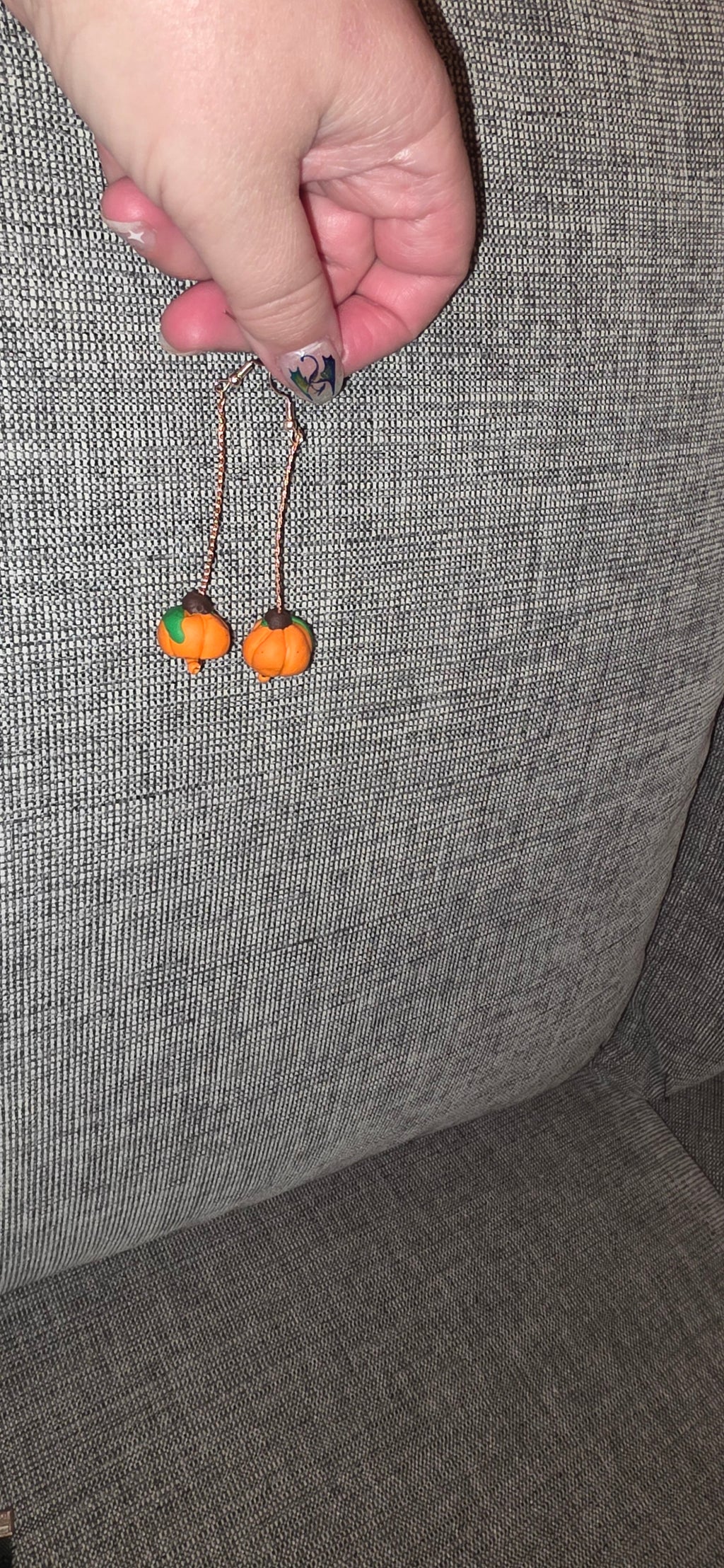 Halloween pumpkin earrings