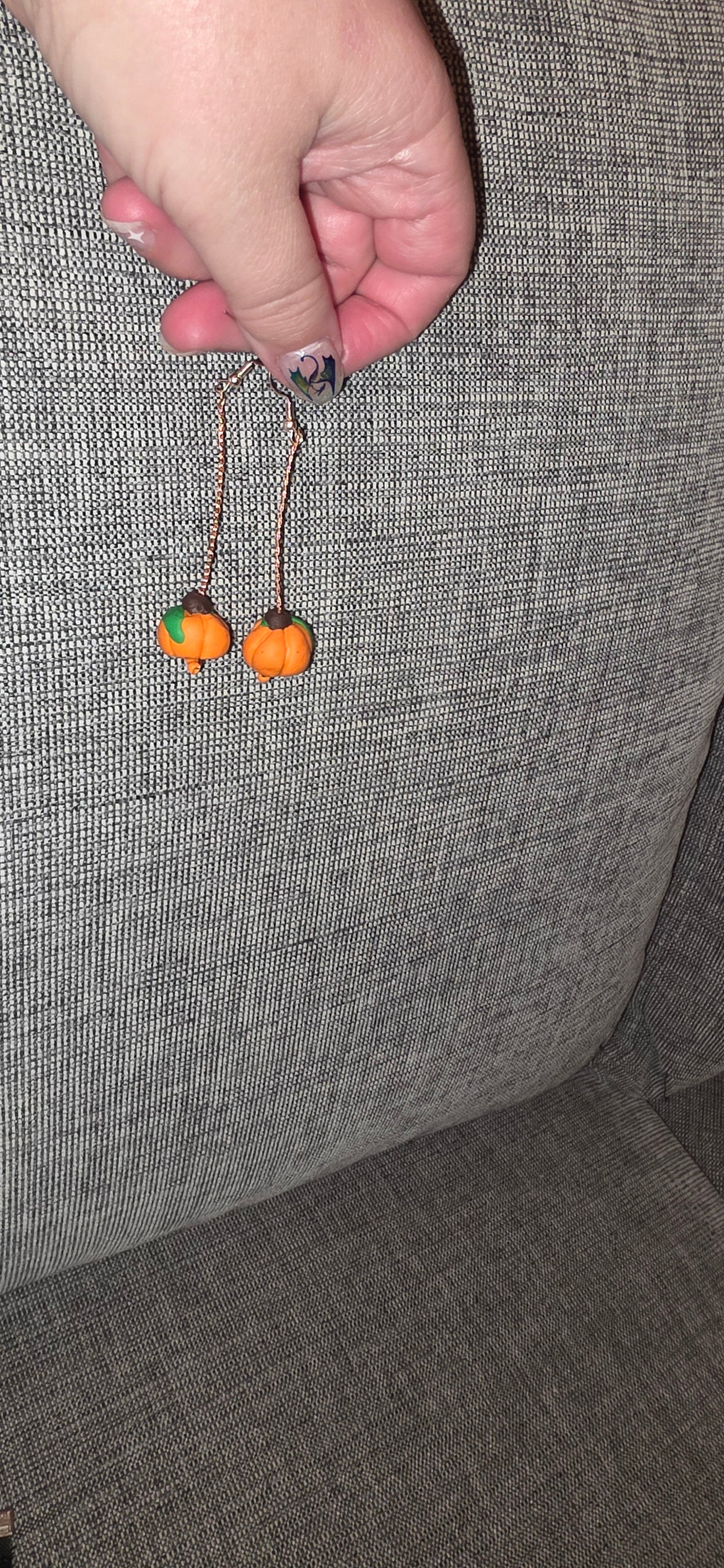 Halloween pumpkin earrings