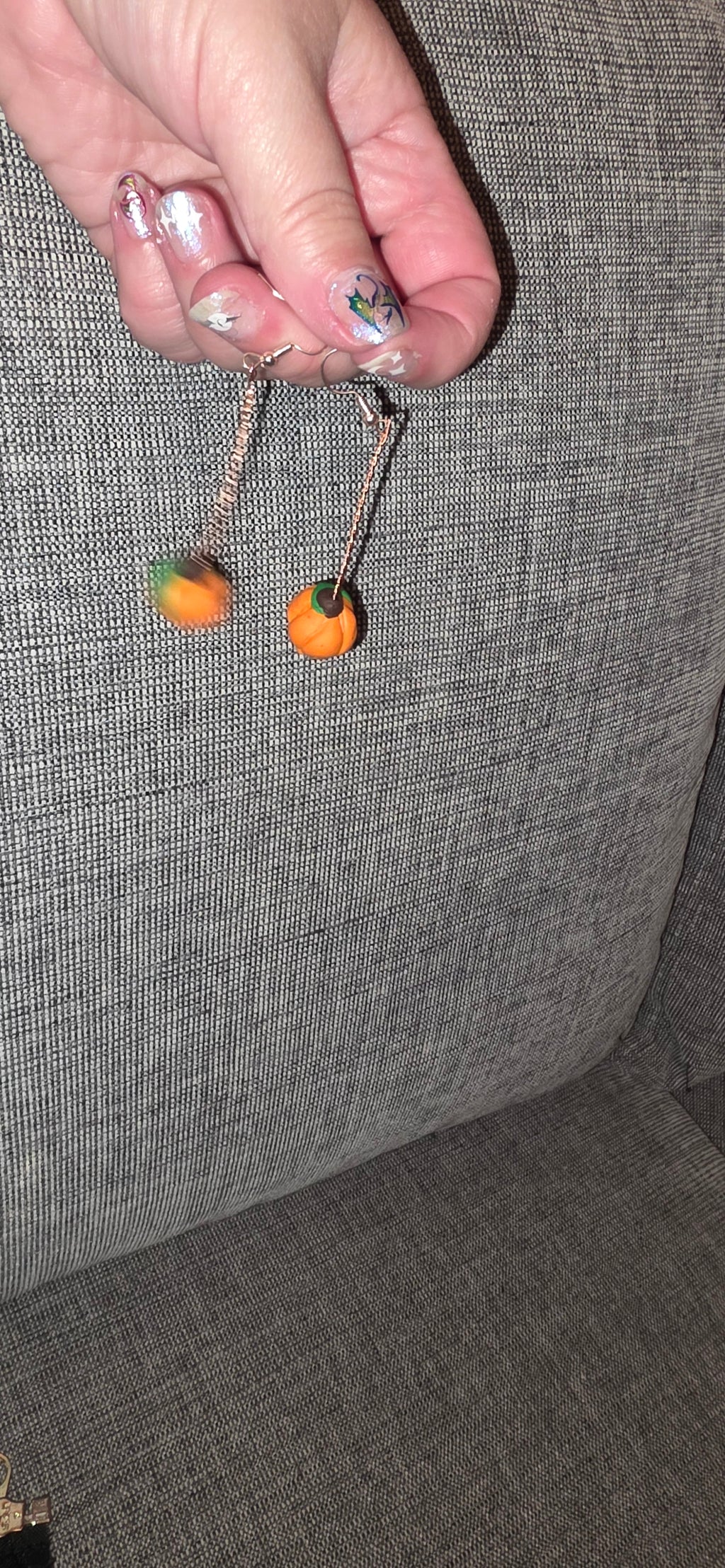 Halloween pumpkin earrings