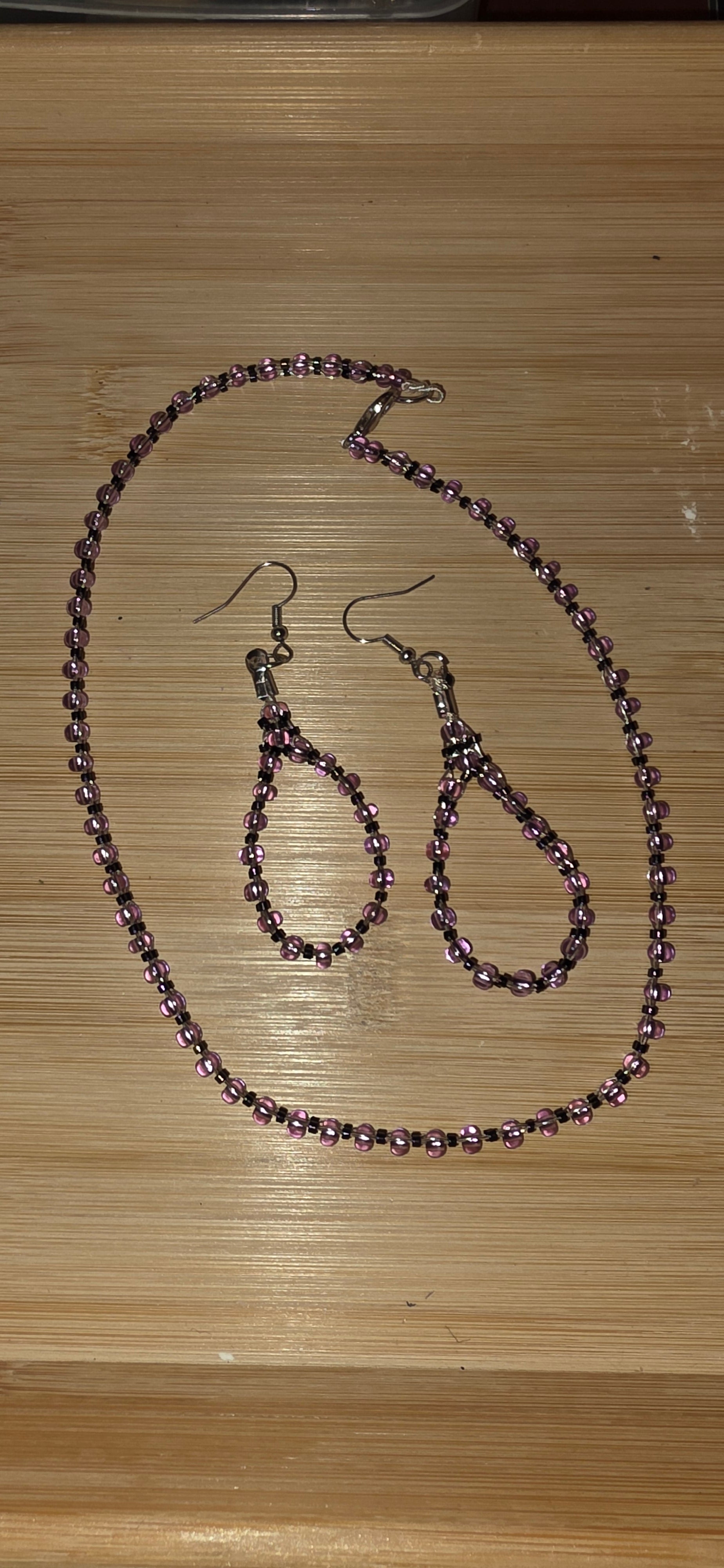 Earrings and choker set